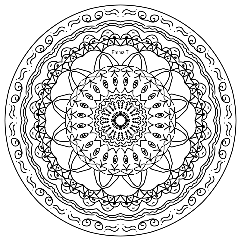 B&W Mandala