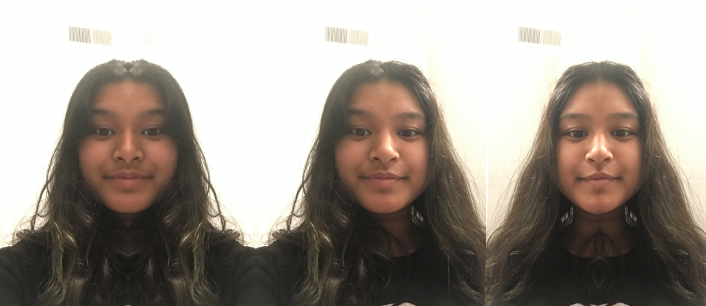 This is a series of pictures showing my facial symmetry.