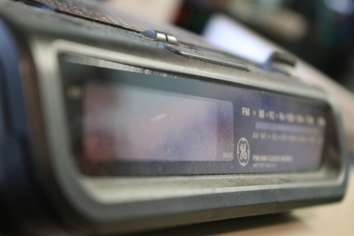 an old radio/alarm from the 1980's