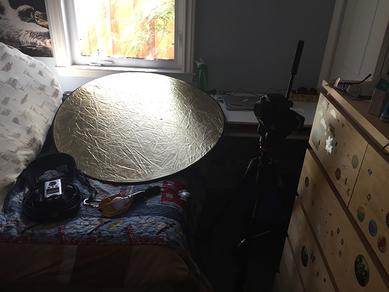 The setup for my first interview with my brother