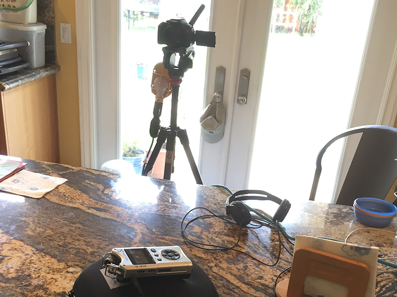 The setup for my first interview with my dad