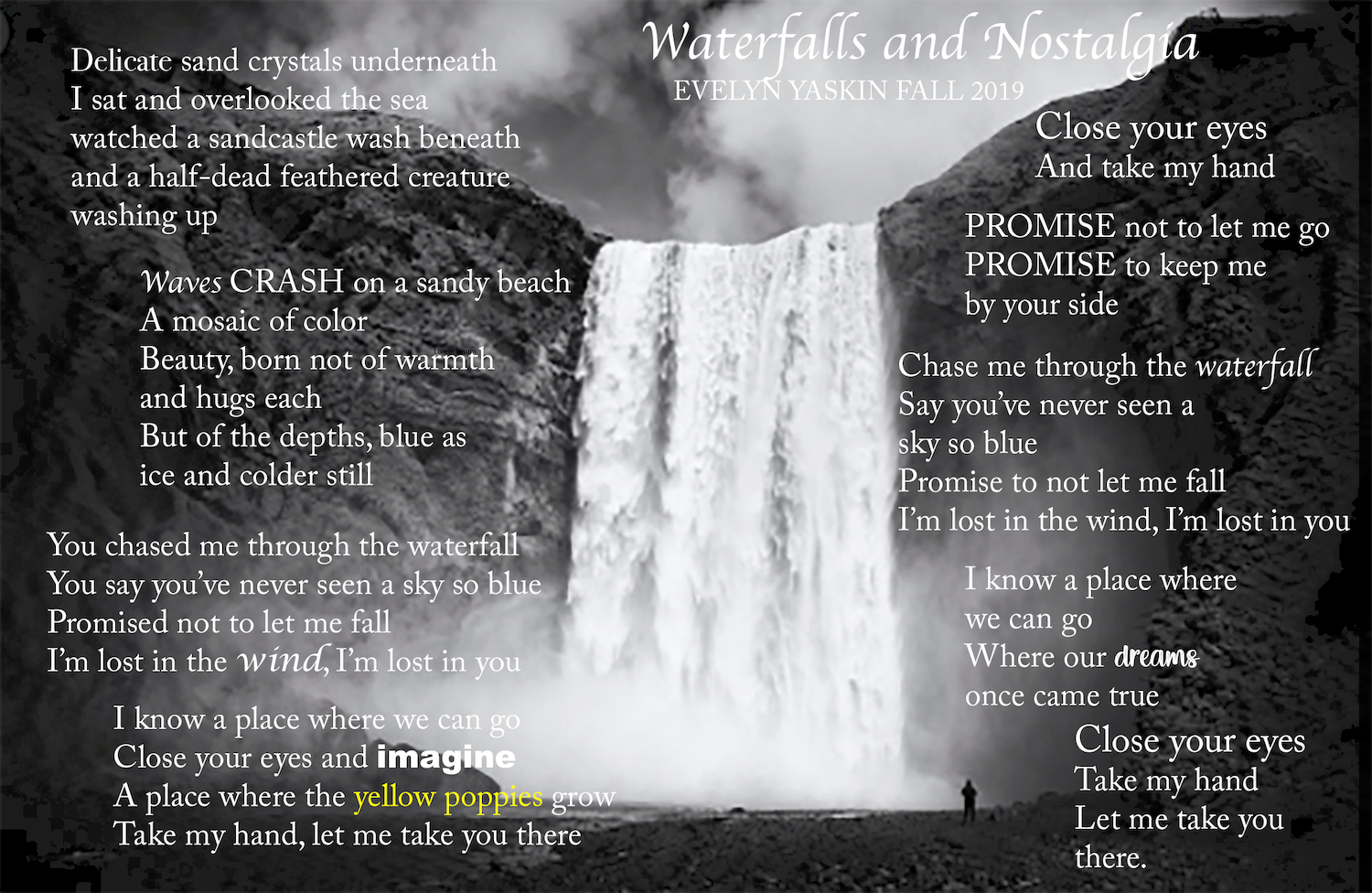 Poem By Evelyn Yaskin The Waterfall and the Blue