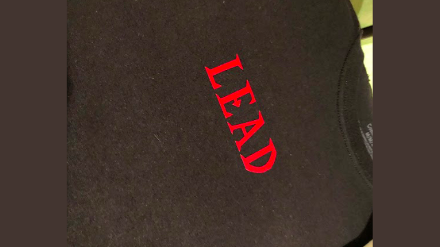 first part of shirt ironed on first part of shirt ironed on