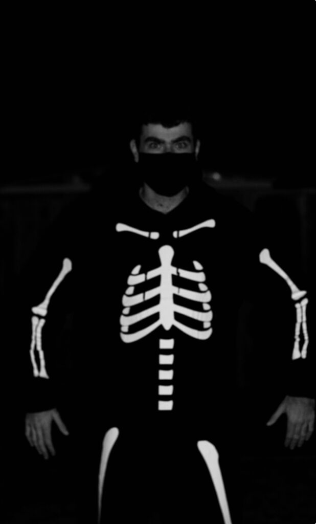 Photo of skeleton costume