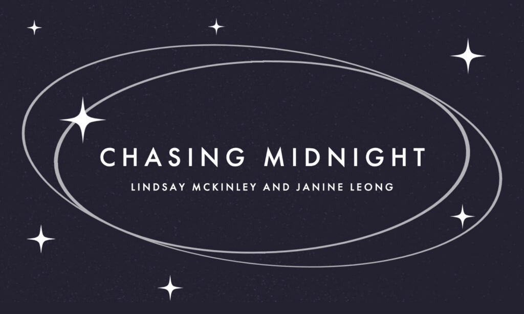 Title slide of Chasing Midnight worldbuilding pitch presentation