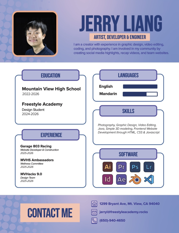 Resume of some of my skills, which are the ones I'm most proud of, mainly skills from Freestyle.