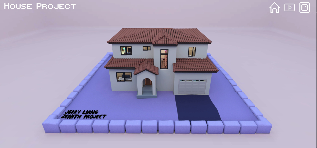 House after texture baking.