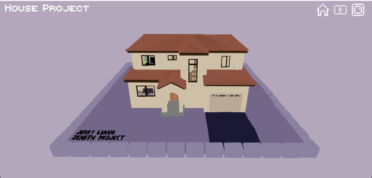 House before texture baking.