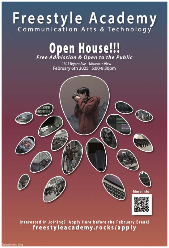 2025 Freestyle Academy Open House Poster