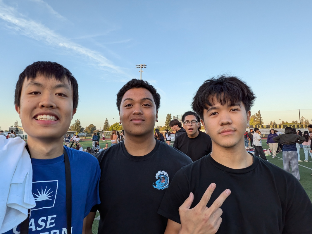 Me, Kingston Reloba, and Nick Nomoto at senior sunset