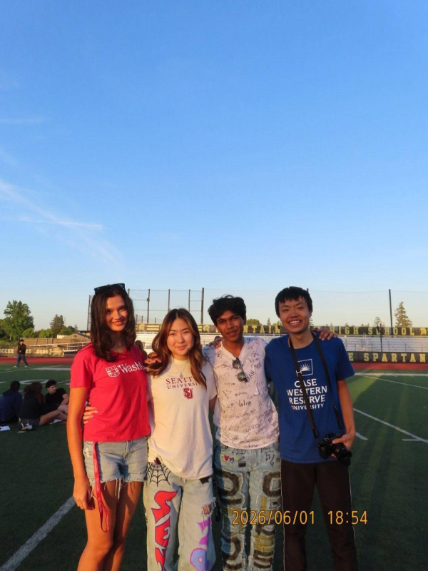 Rani Sindledecker, Kendall Inouye, Parth Agarwala & me