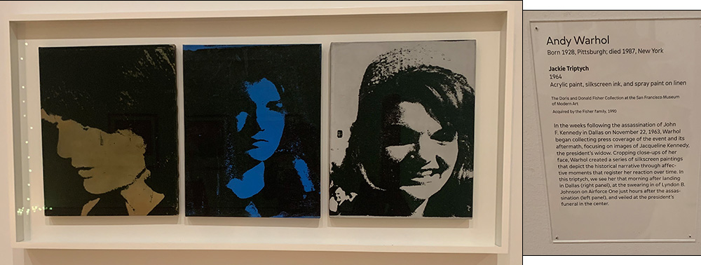Jackie Triptych by Andy Warhol