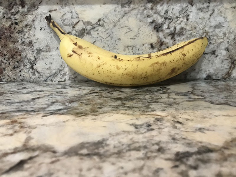 This is a photo I took of a banana. This photo was a photo challenge that taught me about leading lines.
