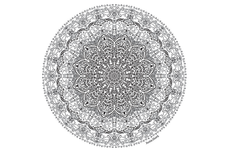 Black and White Mandala