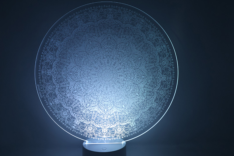 Engraved Mandala on Acrylic