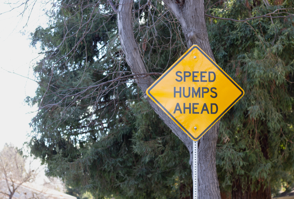 speed humps ahead
