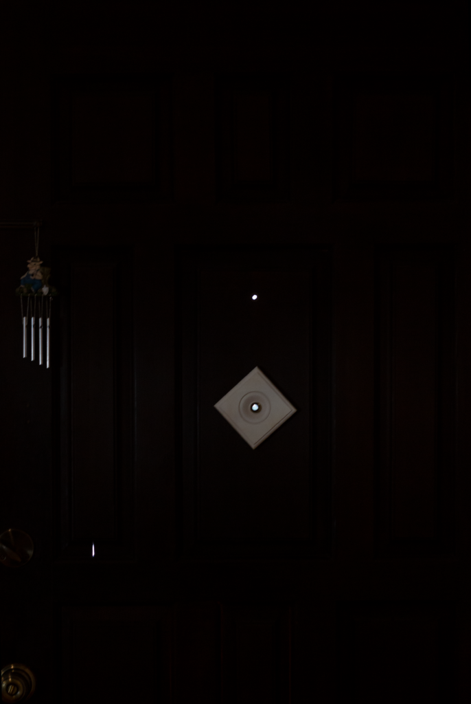 a very dark version of my front door