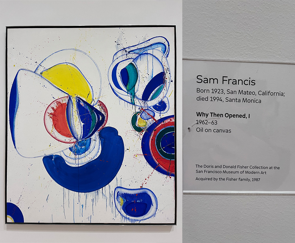 Why Then Opened, I by Sam Francis