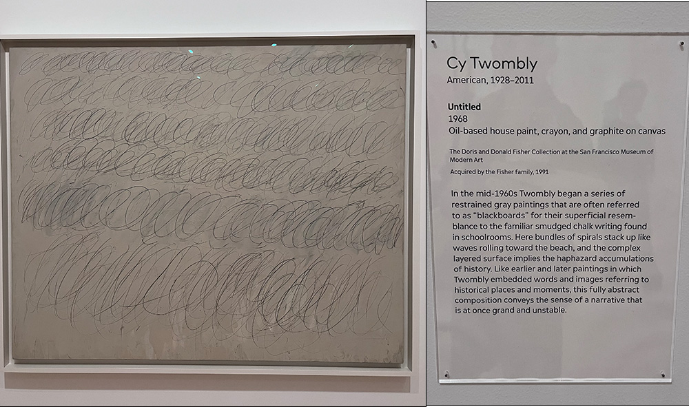 untitled work by Cy Twombly