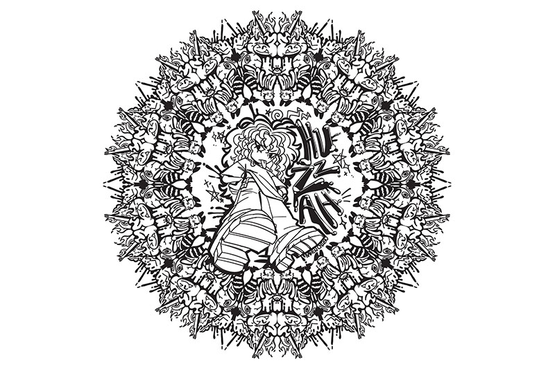 Black and White Mandala