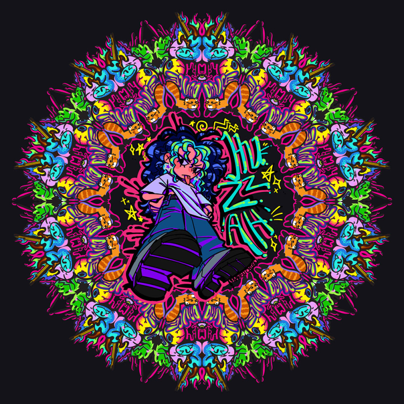 HUZZAH! Printed Colored Mandala