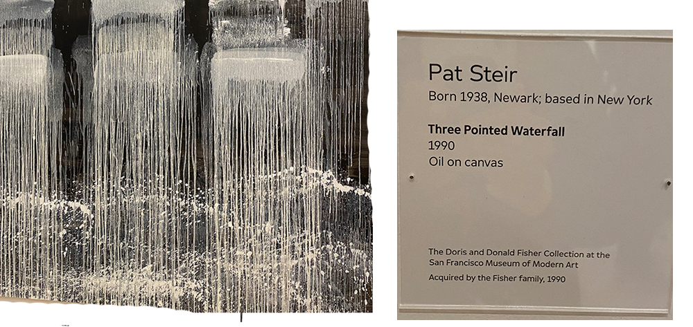 Three Point Waterfall by Pat Steir