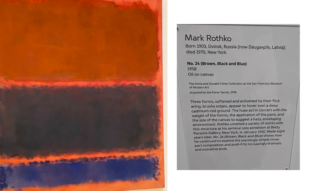 Brown, Black, Blue by Mark Rothko