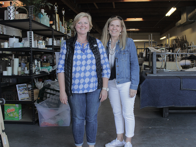 The co-founders of Stage House Interiors: Christina Rudolph and Angela Rumi.
