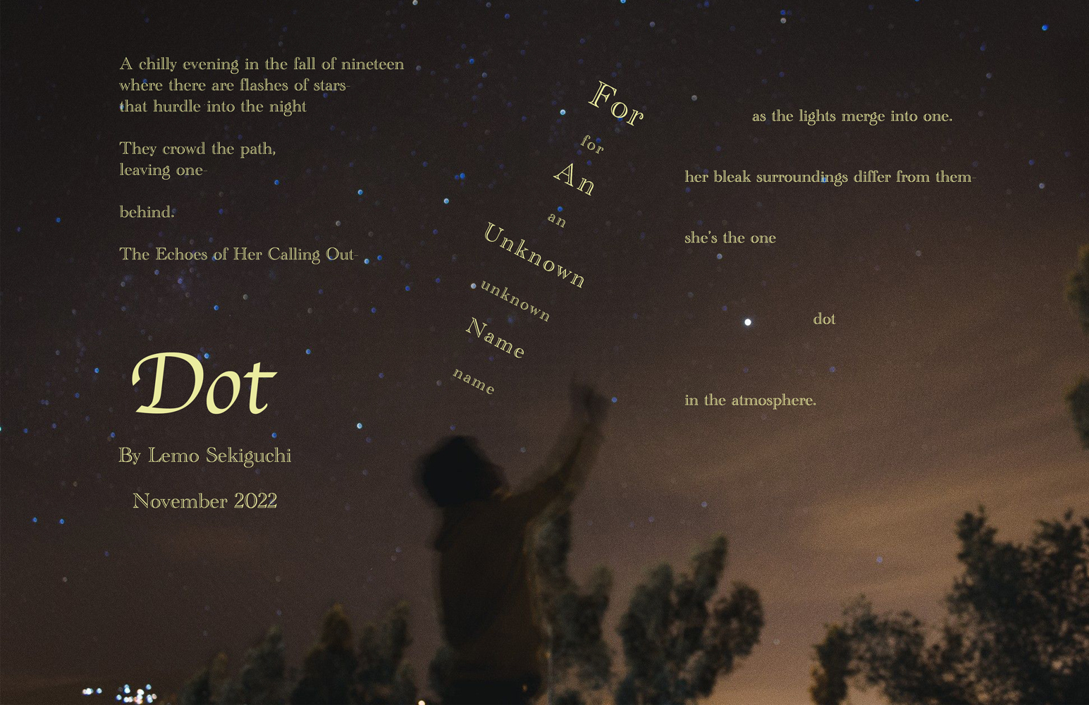 Poem by Lemo Sekiguchi Dot
