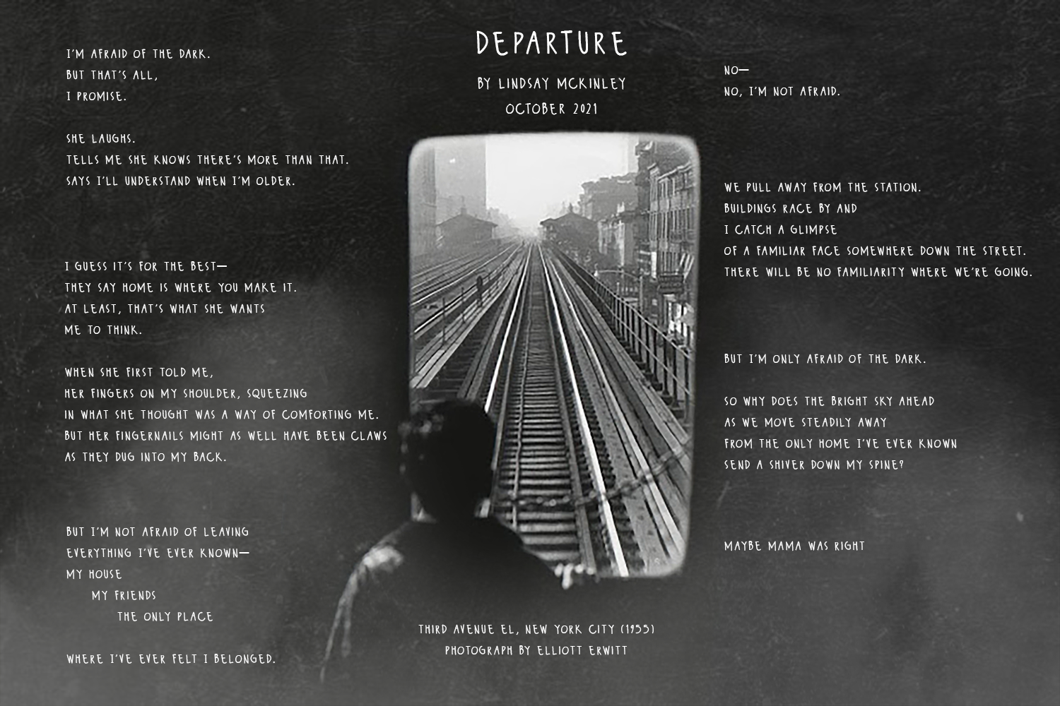 Poem by Lindsay McKinley - Departure