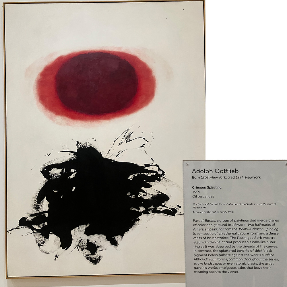 Crimson Spinning by Adolph Gottlieb