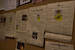 Several newspaper clippings on the wall of Mike Sander's office.