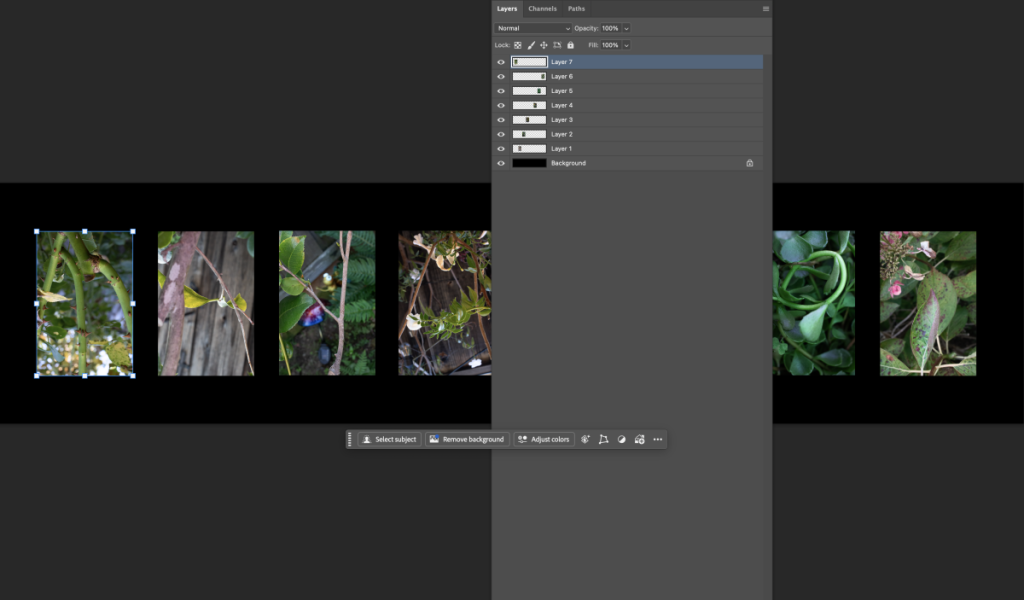 A look into my Photoshop interface when editing