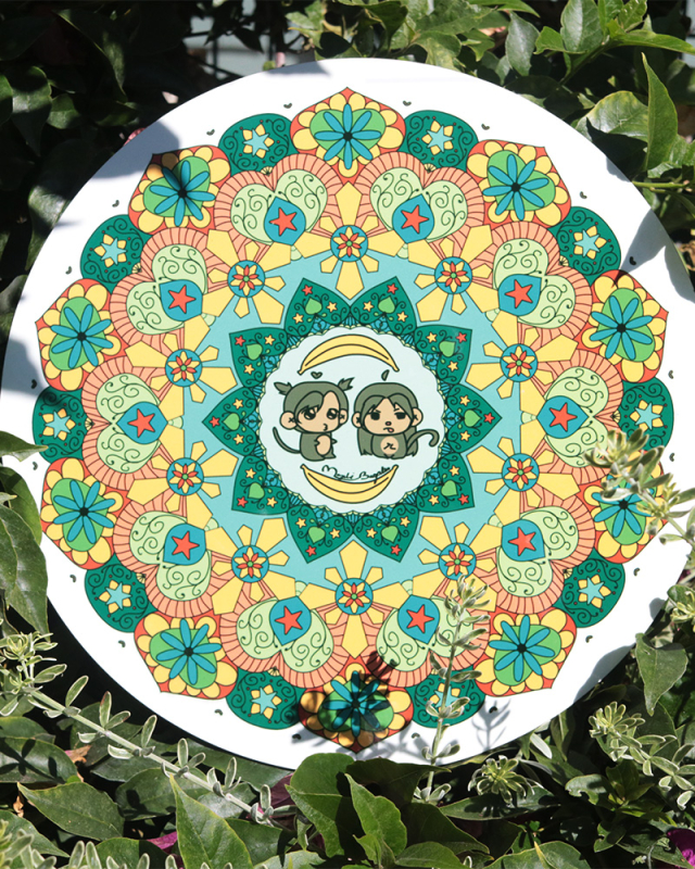 Sublimation Printed Colored Mandala