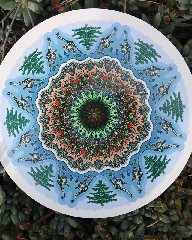 Sublimation Printed Color Mandala