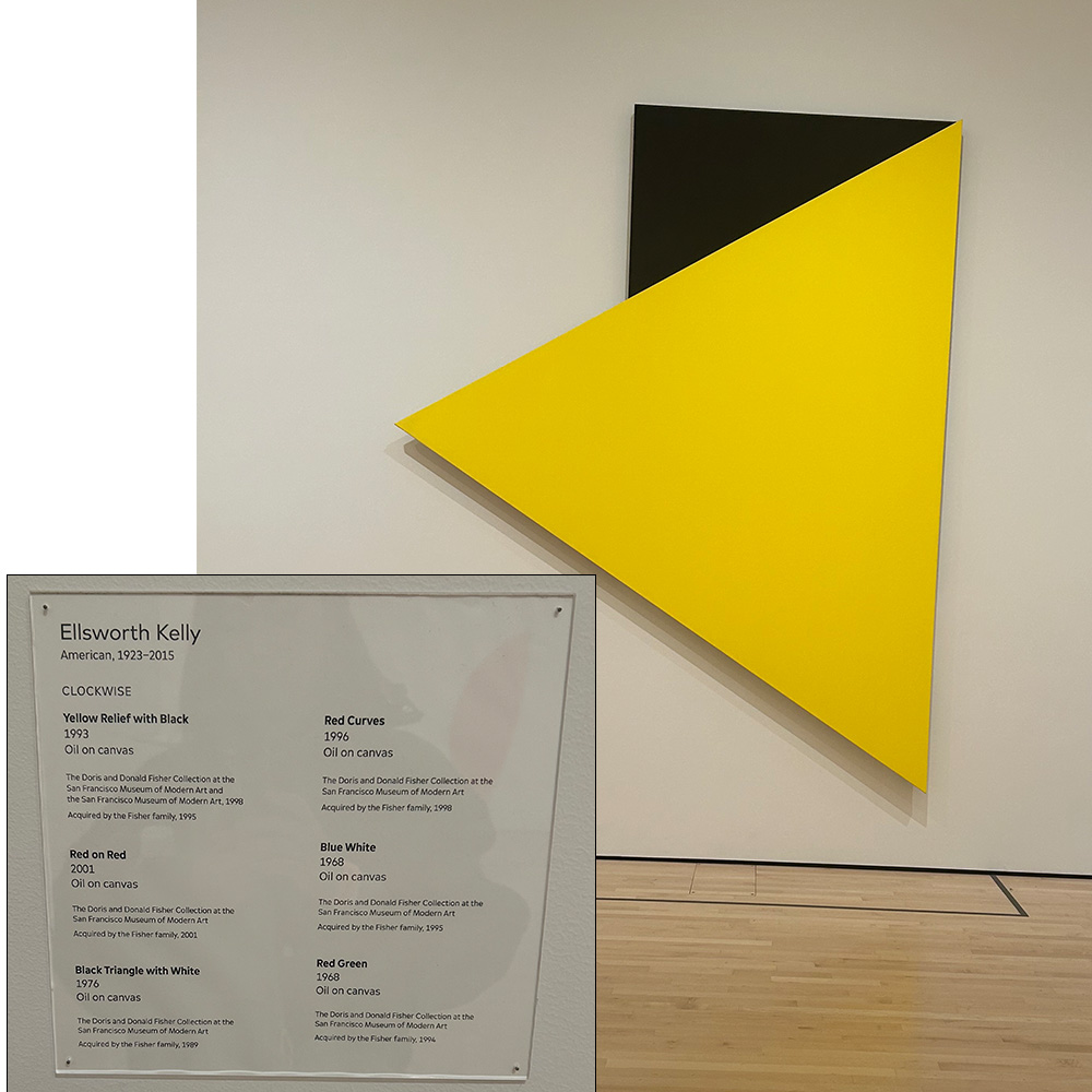 Yellow Relief with Black by Elisworth Kelly