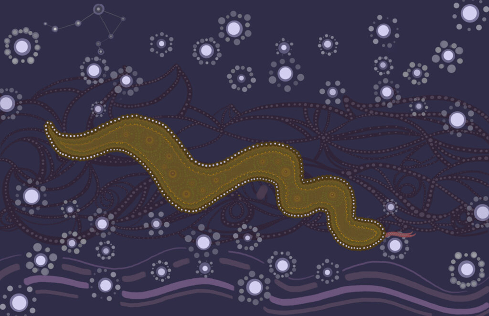 snake and starlight and libra constellation