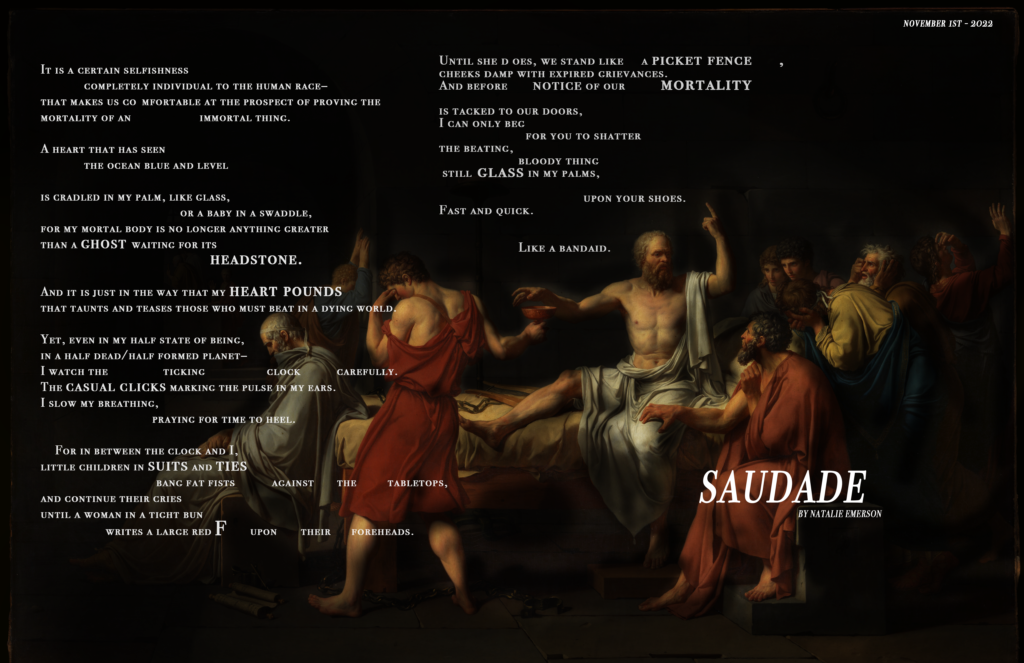 "Saudade" - poem by Natalie Emerson.