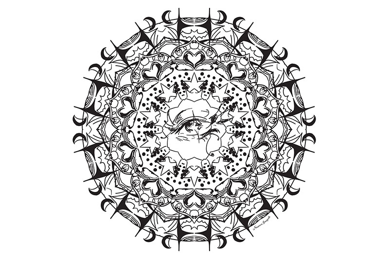 Black and White Mandala