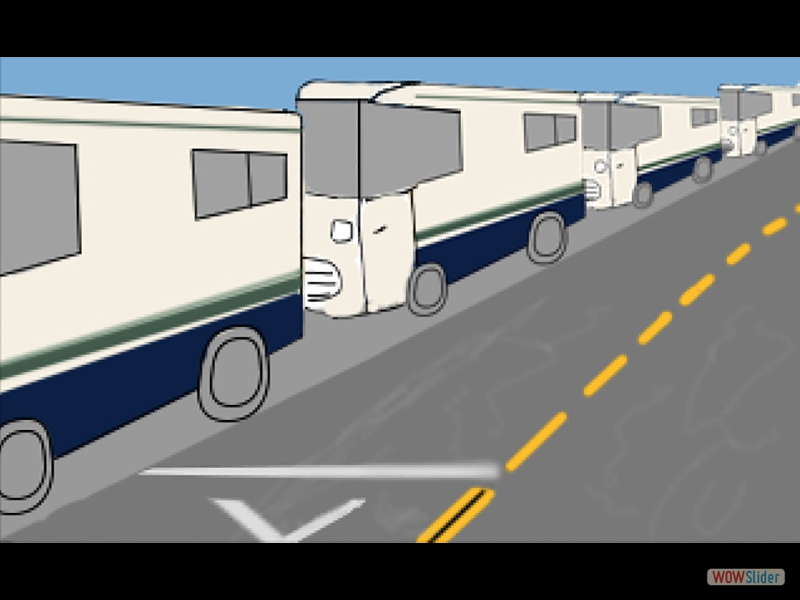 The opening to my animation, commenting on how RVs line the streets of Mountain View. and connecting that the the Bay Area Housing Crisis.