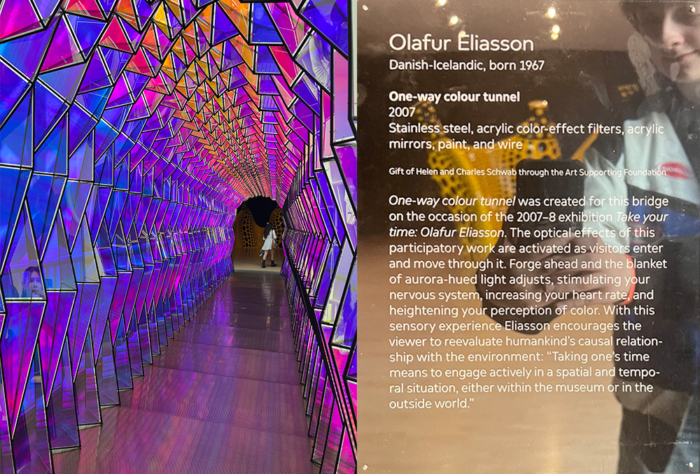 One-way colour tunnel by Olafur Eliasson