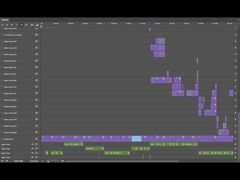 Here's another part of the timeline for my documentary