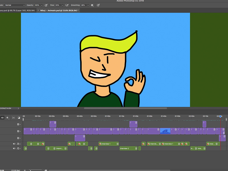 This is the last shot I drew in my animatic.