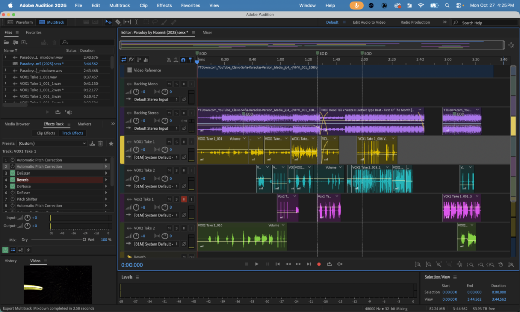 Behind the scenes on Adobe Audition