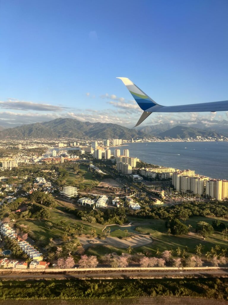 air plane leaving Puerto Vallarta
City in Mexico 