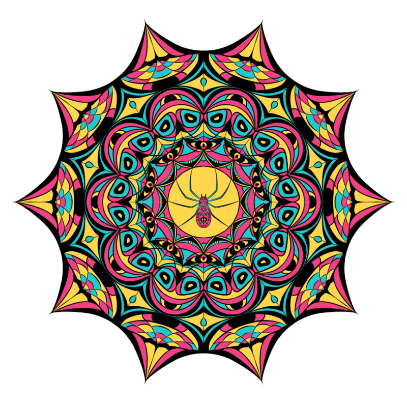 Colored mandala image