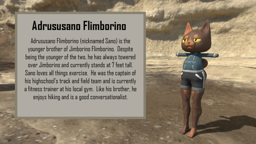 My (finished) character + a short bio about him