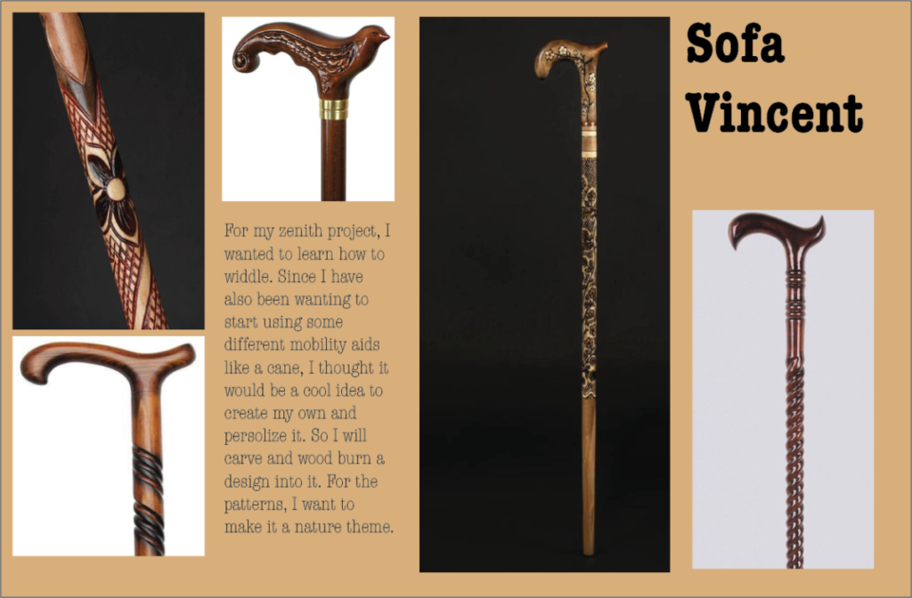 collection of images of wood burned canes