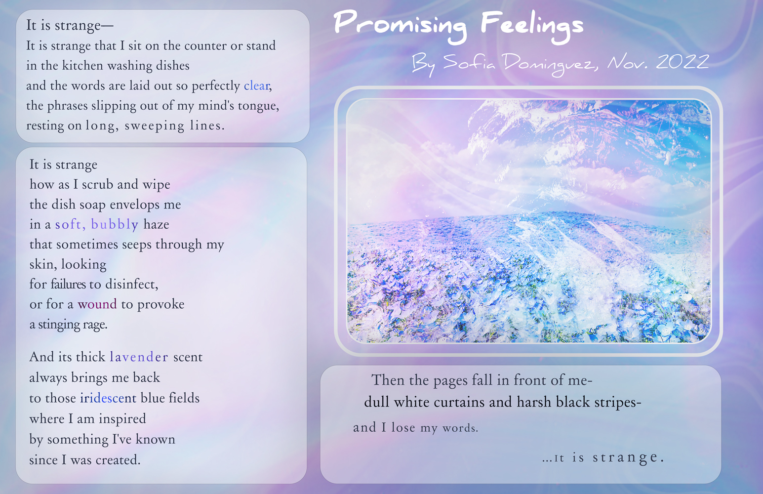 Poem By Sofia Dominguez Promising Feelings
