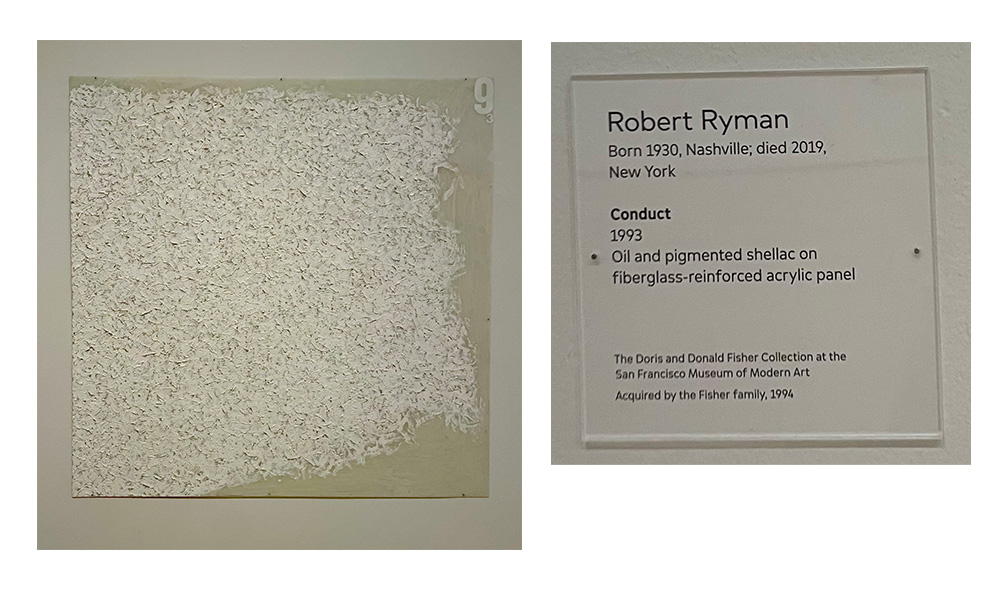 Conduct by Robert Ryman